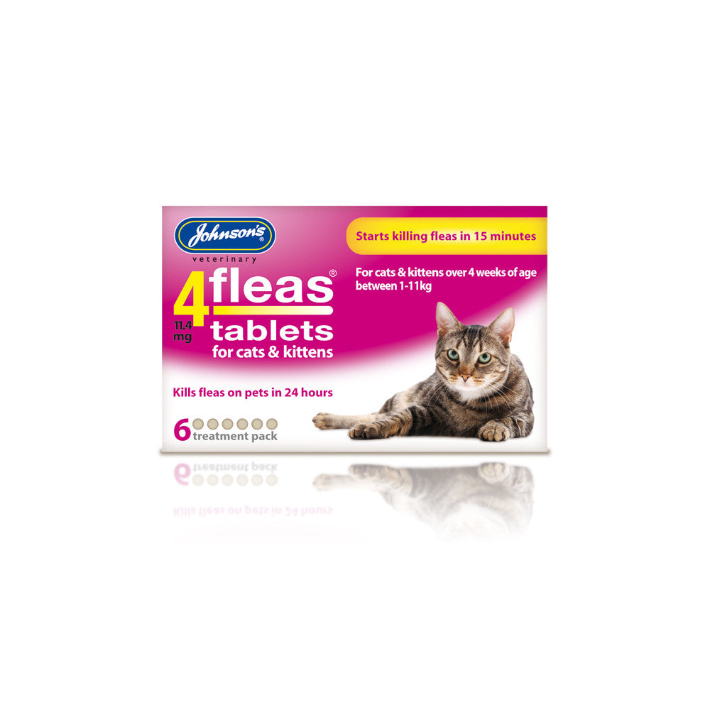 Johnsons 4fleas Tablets for Cats Kittens 6 Tablets Johnsons Pets Friends