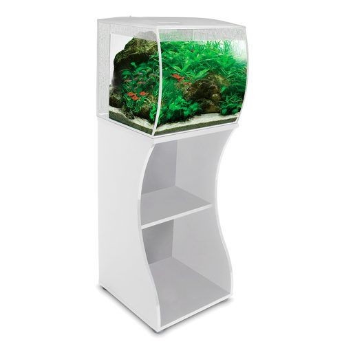 Fluval Flex 57L Curved Aquarium Stand White Fluval Pets Friends