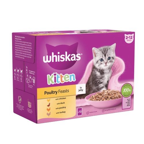 Aliments pour chat Whiskas (4 x 100 g)