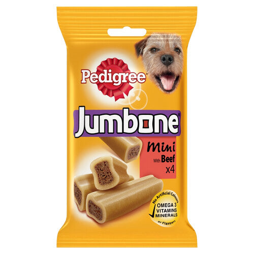 Pedigree Jumbone Small Dog Treats with Beef 4 Pack Pedigree Pets Friends