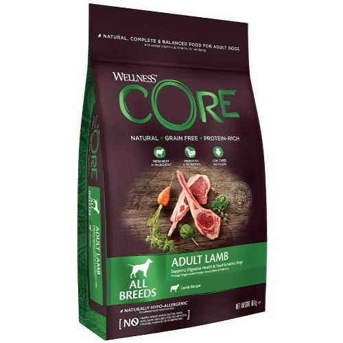 Wellness CORE Adult Lamb Grain Free Dry Dog Food 10kg Wellness Core Pets Friends