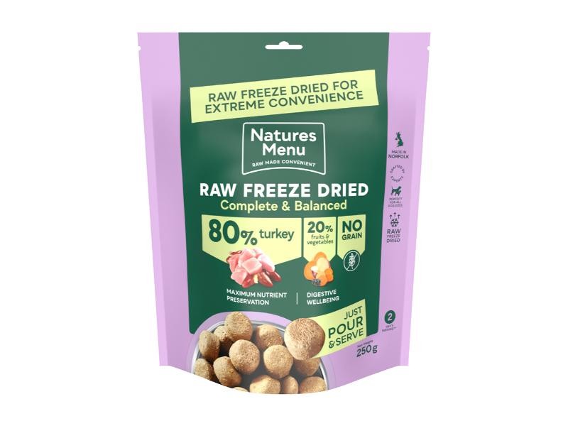 Natures menu freeze shop dried dog food