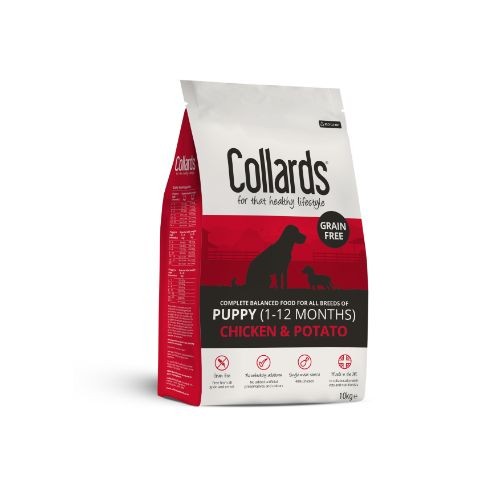 Collards Grain Free Chicken and Potato Dry Puppy Food 10kg Collards Pets Friends