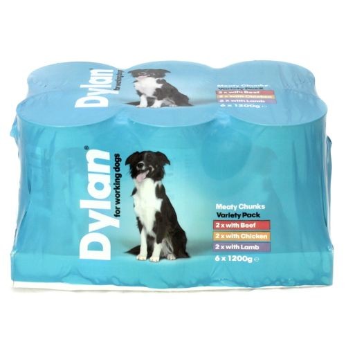 Dylan Supersized Working Wet Dog Food Tins 6 x 1200g Dylan Pets Friends