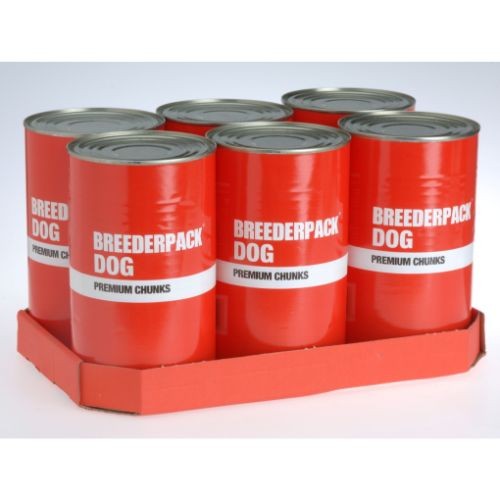 Breederpack Dog Premium Chunks Wet Dog Food 6 x 1200g Breederpack Pets Friends