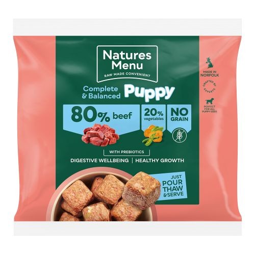 Natures Menu Complete & Balance Raw Puppy Food 80/20 - Turkey & Fish ...