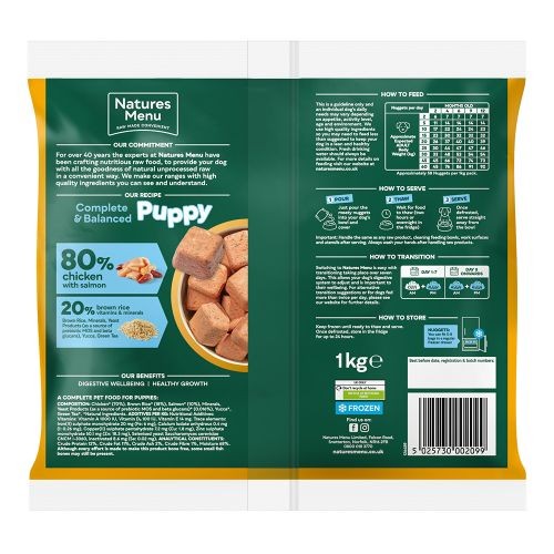 Natures Menu Complete Balanced Raw Puppy Food 80 20 Chicken