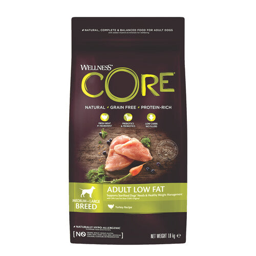 Wellness CORE Healthy Weight Turkey Grain Free Adult Dry Dog Food 1.8kg