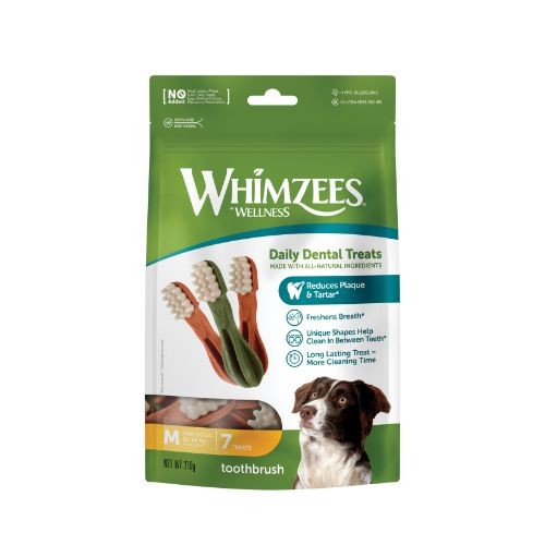 Whimzees Toothbrush Week Pack Medium 7 Chews