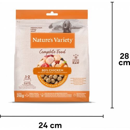 Nature s Variety Complete Freeze Dried Chicken Dog Food 250g Natures Variety Pets Friends