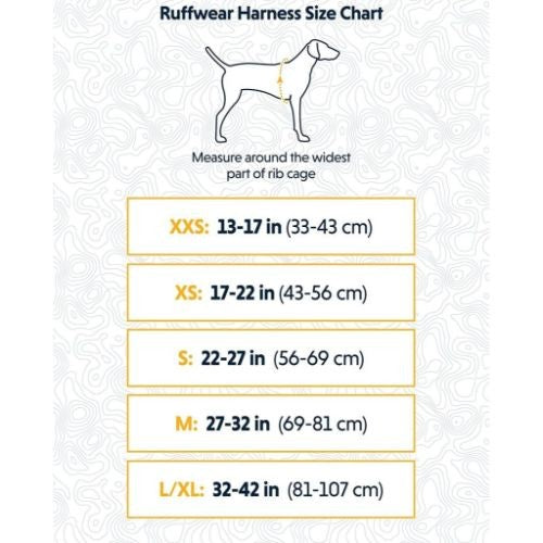 Ruffwear 2025 sizing chart