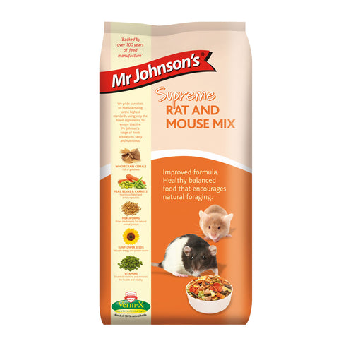 Mr Johnsons Supreme Rat and Mouse Mix Food 900g Mr Johnsons Pets Friends