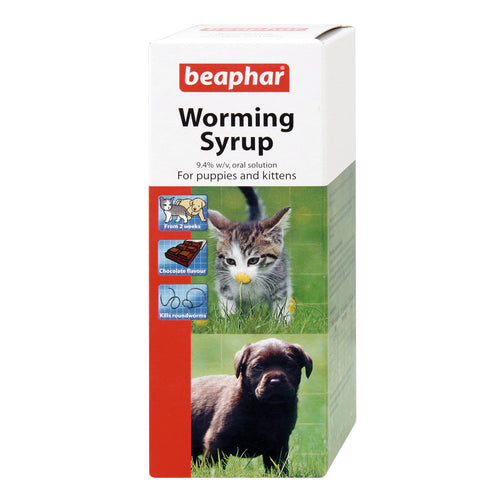 Beaphar Worming Syrup for Puppies and Kittens 45ml Beaphar Pets Friends