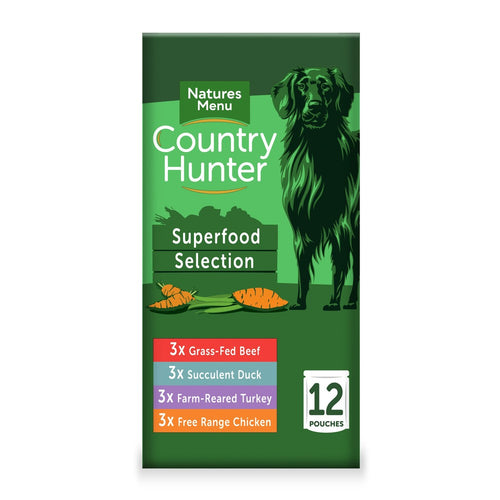 Natures Menu Country Hunter Superfood Selection Grain Free Dog Pouches