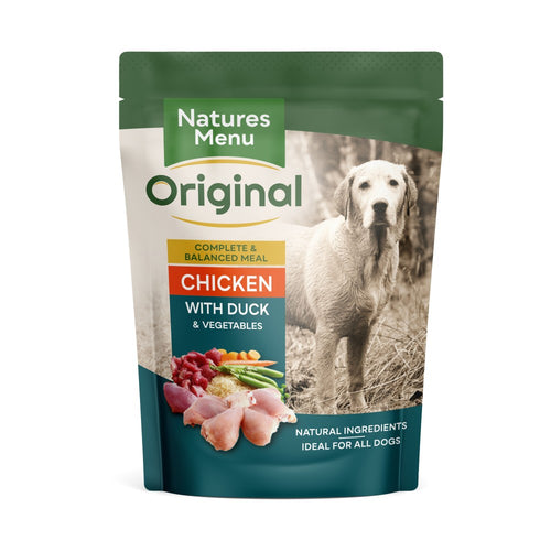 Natures Menu Wet Dog Food Pouch With Chicken and Duck 8 x 300g Natures Menu Pets Friends