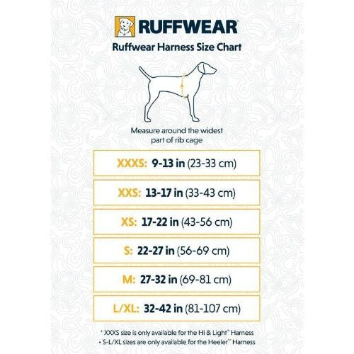 Ruffwear M Hi Light Harness Salmon Pink