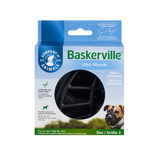 Dog baskerville sale ultra muzzle sizing